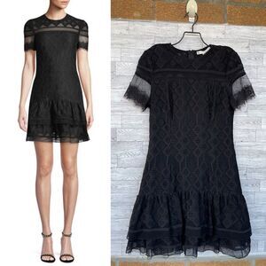 Jonathan Simkhai
Multimedia Threaded Mesh Mini Ruffle Dress size 6